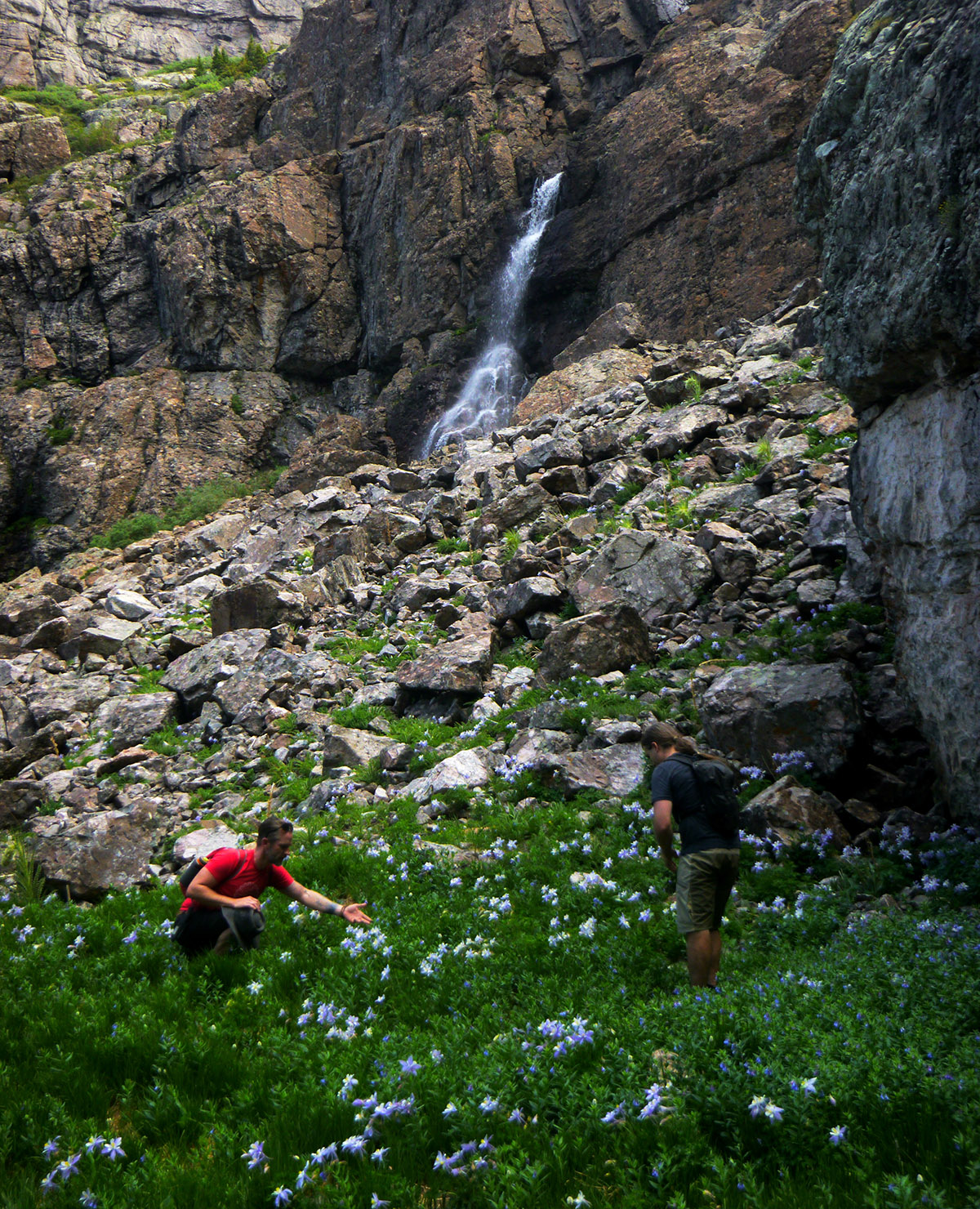 Schoeppe and Wolf at Willow Lake Falls